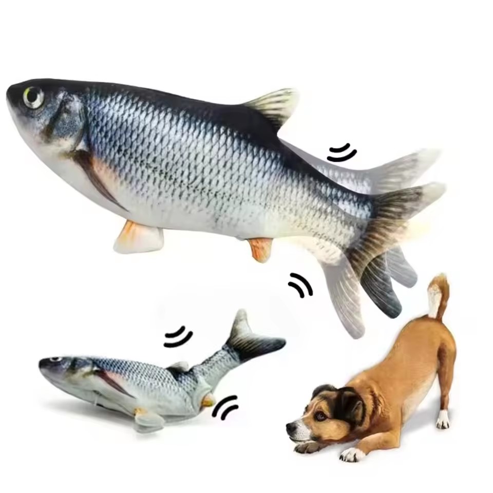 Jouet pour chat et chien, pois - Electric Floppy Fish Dog Toy avis et prix