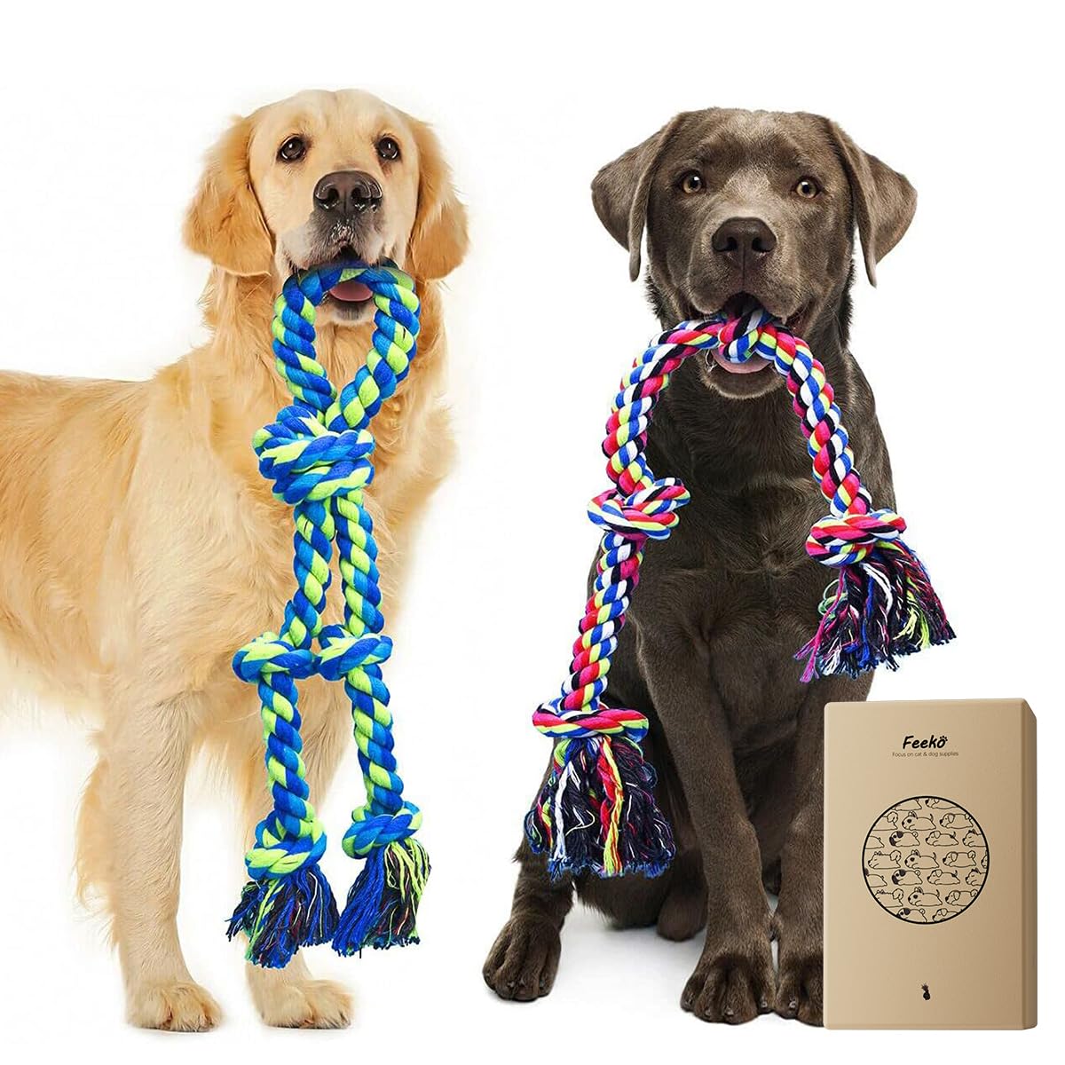Jouets pour chiens en corde ré - Dog Rope Toy Aggressive Chewers avis et prix